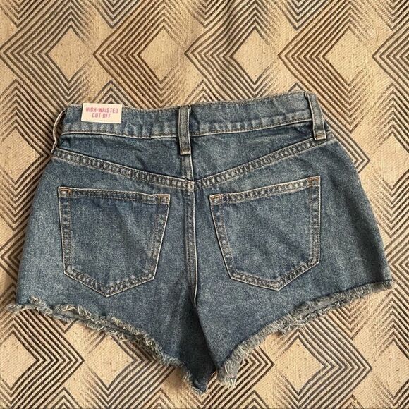 Pink VS High Waisted Cut Off Shorts - Picture 4 of 4